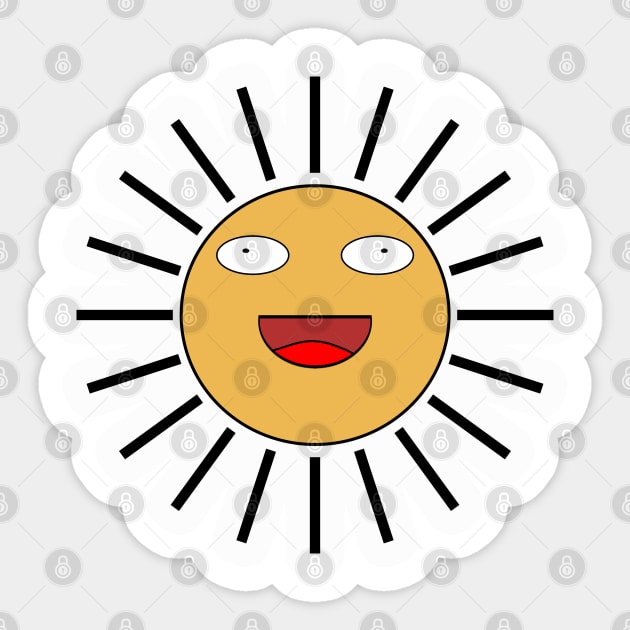 Sun Face Sticker by PiErigin